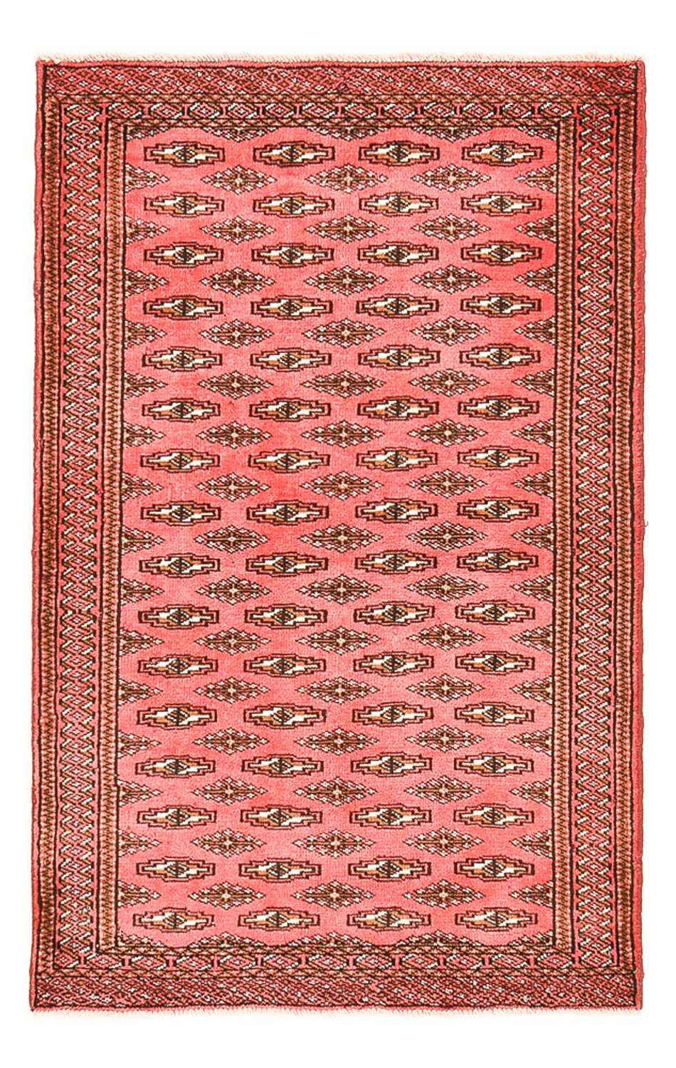 Dywan turkmeński - 147 x 93 cm - czerwony