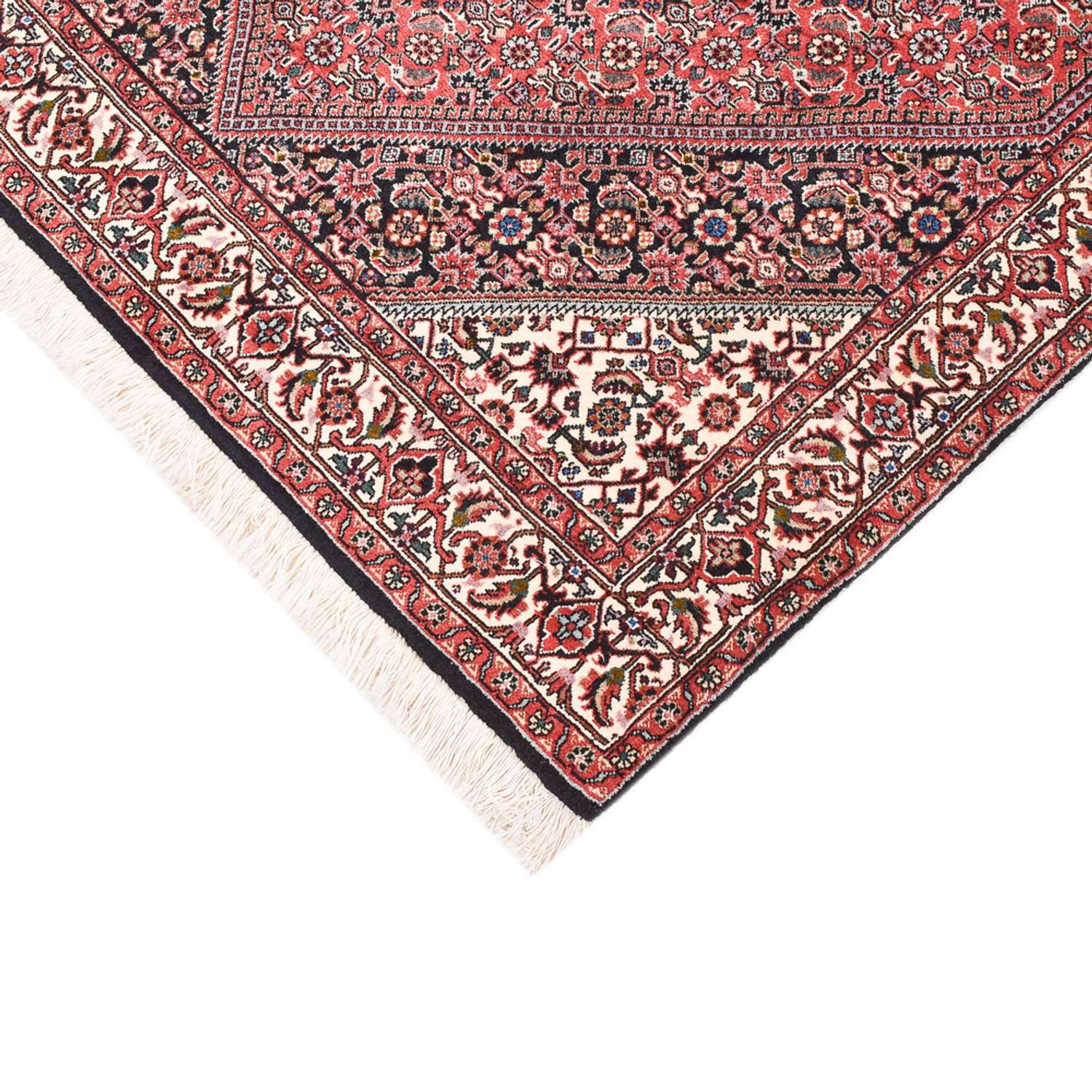 Persisk tæppe - Bijar - 156 x 110 cm - lysrød