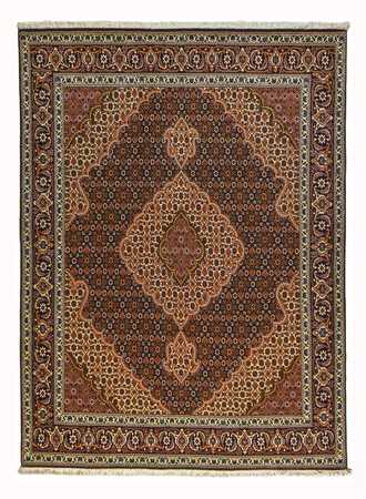 Tapis persan - Tabriz - Royal - 202 x 152 cm - marron