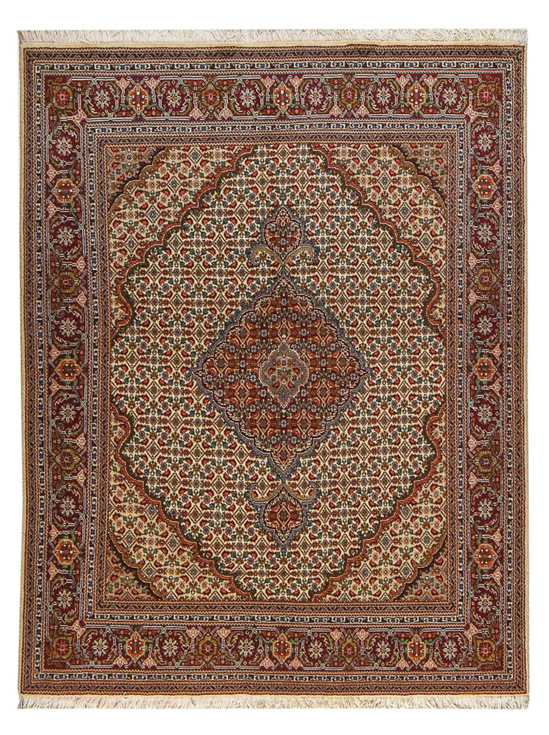 Dywan perski - Tabriz - Królewski - 200 x 152 cm - piaskowy