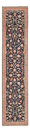 Løper Persisk teppe - Tabriz - Premium - 293 x 65 cm - mørkeblå