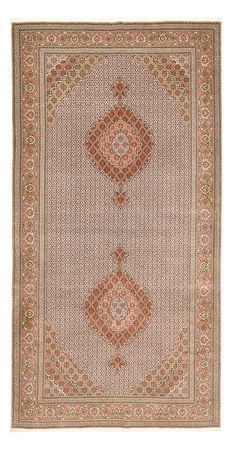 Tappeto corsia Tappeto Persero - Tabriz - Reale - 400 x 202 cm - rosso chiaro