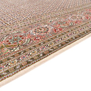 Alfombra de pasillo Alfombra Persa - Tabriz - Real - 400 x 202 cm - rojo claro