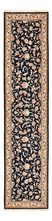 Tapis de couloir Tapis persan - Ghom - Royal - 244 x 58 cm - bleu foncé