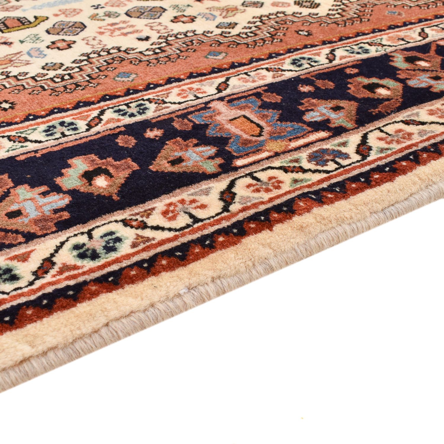 Gabbeh Teppich - Kaschkuli Perser - 215 x 155 cm - creme