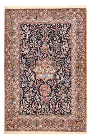 Tappeto Persero - Isfahan - Premio - 238 x 159 cm - blu scuro