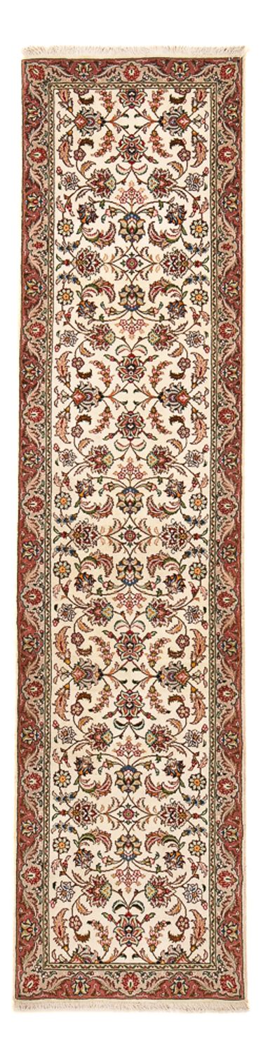 Tappeto corsia Tappeto Persero - Tabriz - Reale - 297 x 69 cm - sabbia