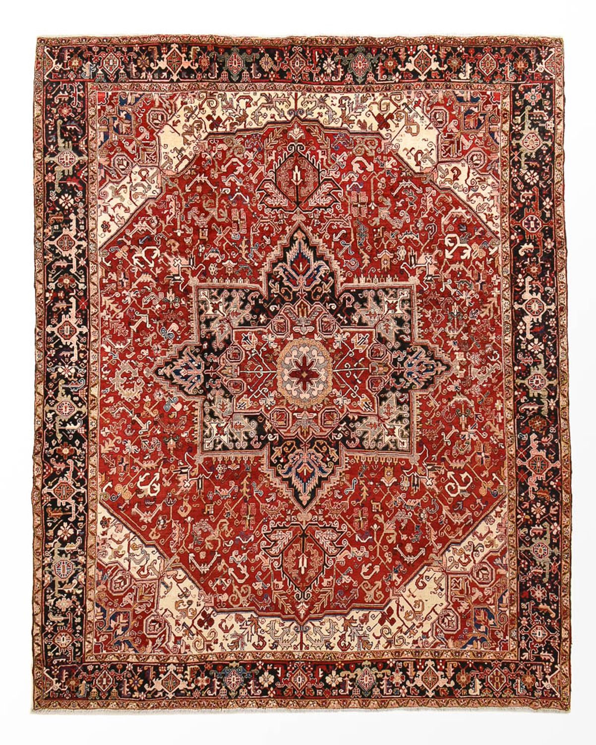 Tapis de couloir Tapis persan - Nomadic - 402 x 332 cm - rouge