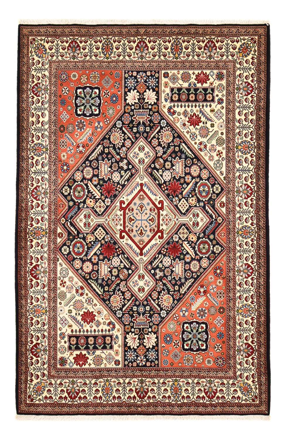 Gabbeh Teppich - Kaschkuli Perser - 219 x 146 cm - mehrfarbig