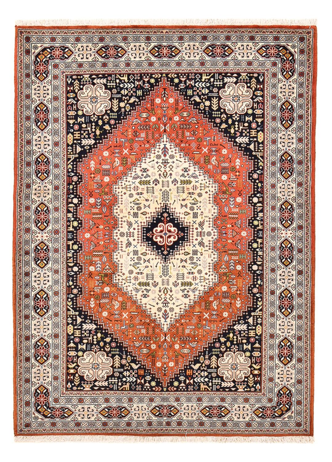 Tapis Gabbeh - Persan Kashkuli - 199 x 143 cm - multicolore