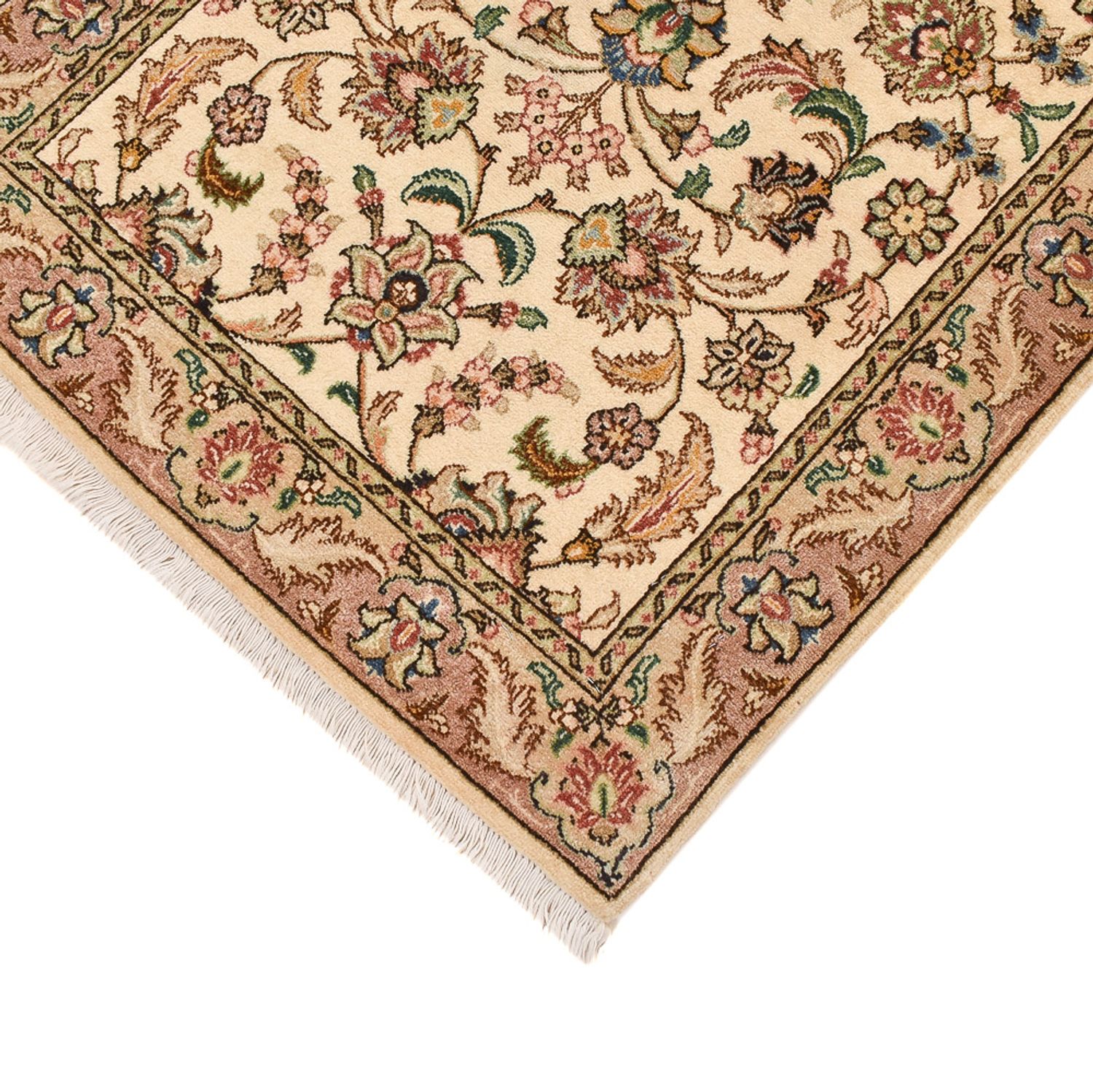 Tappeto corsia Tappeto Persero - Tabriz - Reale - 293 x 68 cm - caramello