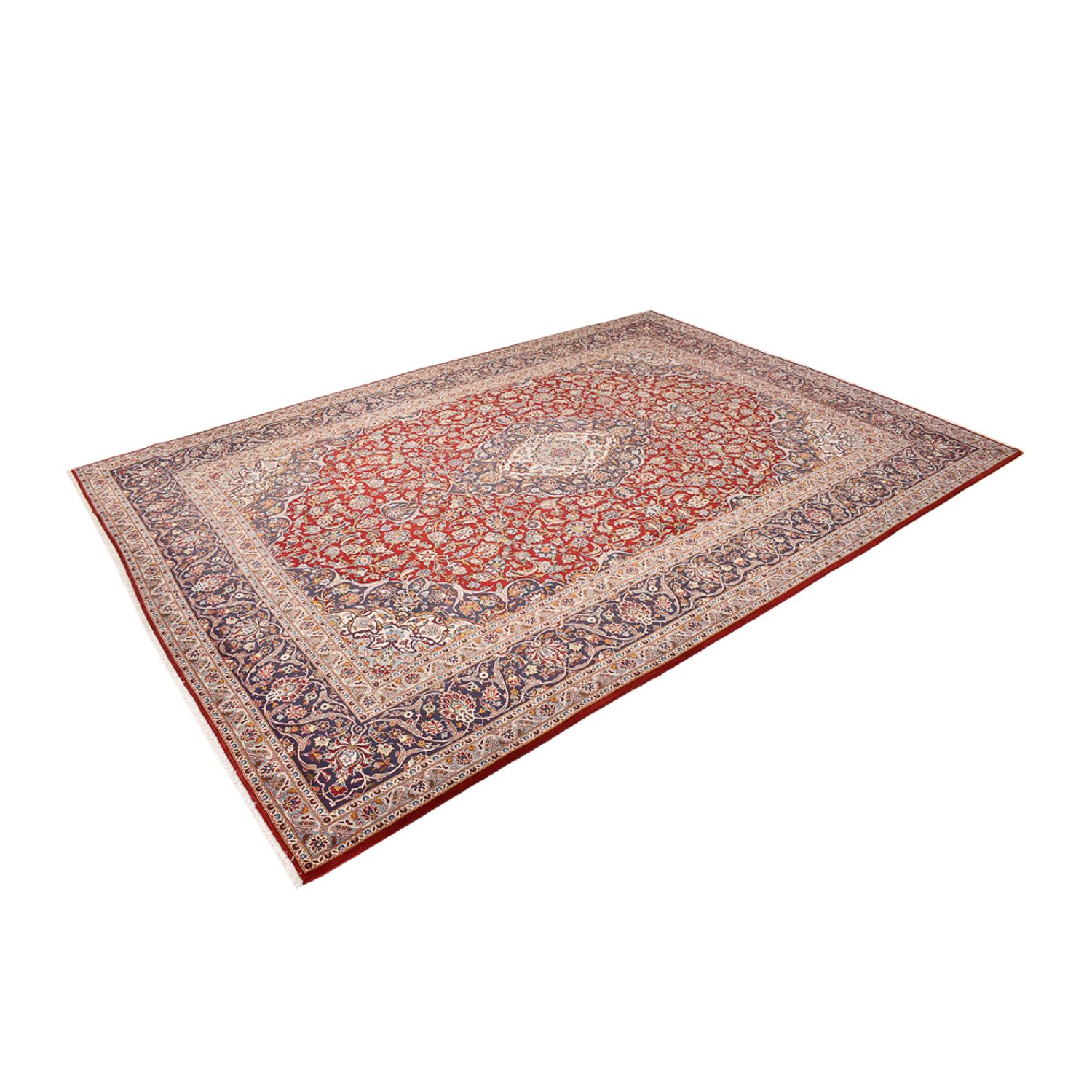 Perser Rug - Keshan - Royal - 412 x 303 cm - dark red