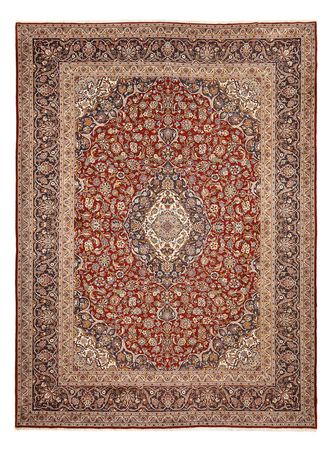 Tappeto Persero - Keshan - Reale - 412 x 303 cm - rosso scuro