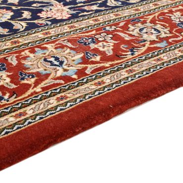 Tapete Persa - Ghom - Royal - 204 x 133 cm - azul escuro