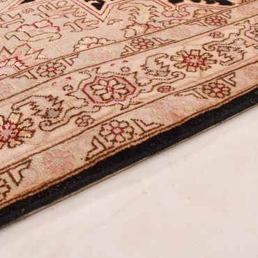 Tapis de couloir Tapis persan - Tabriz - Royal - 305 x 80 cm - beige clair