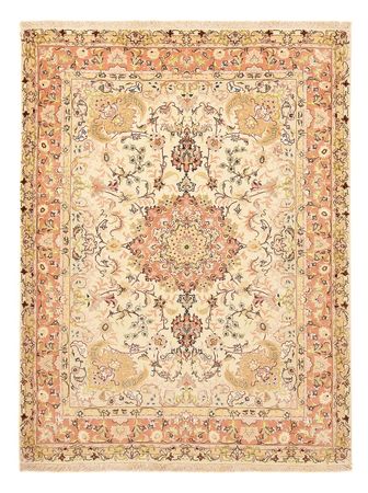 Tapete Persa - Tabriz - Royal - 210 x 153 cm - bege claro