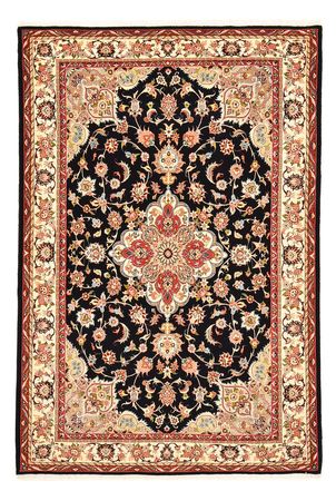 Alfombra Persa - Tabriz - Real - 203 x 142 cm - rojo oscuro