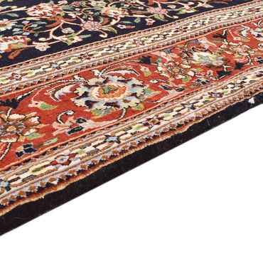 Tapis persan - Ghom - Royal - 218 x 138 cm - bleu foncé