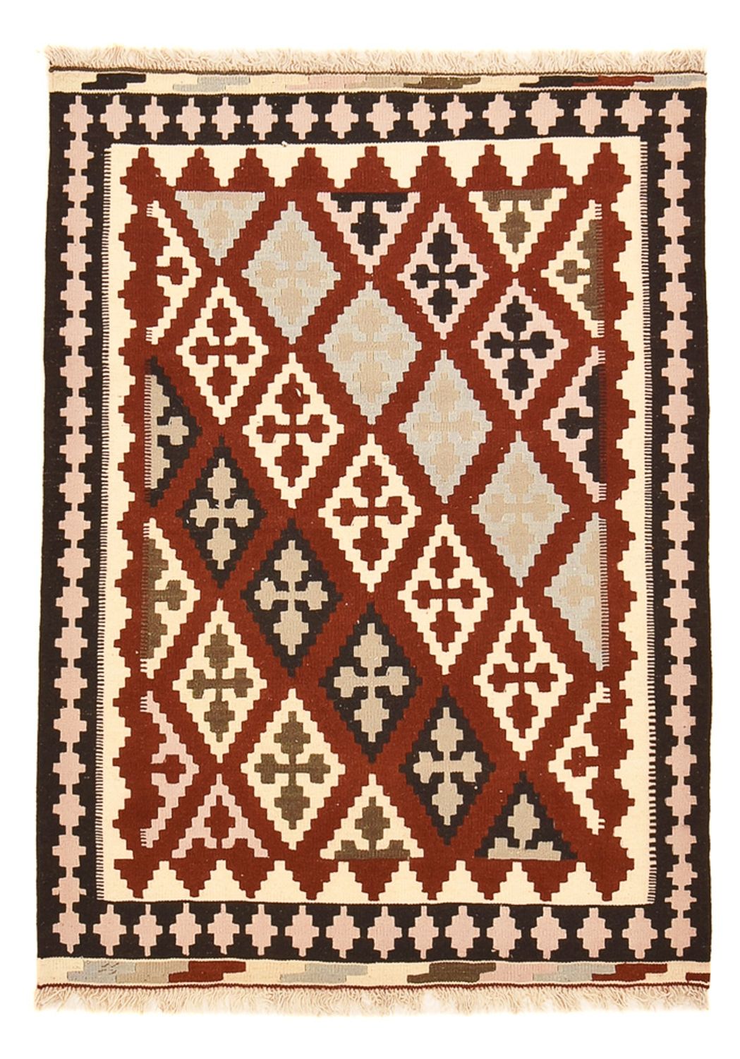 Kelimteppe - Orientalsk - 146 x 110 cm - flerfarget