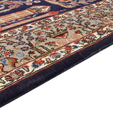 Alfombra Persa - Ghom - Royal - 200 x 130 cm - azul oscuro