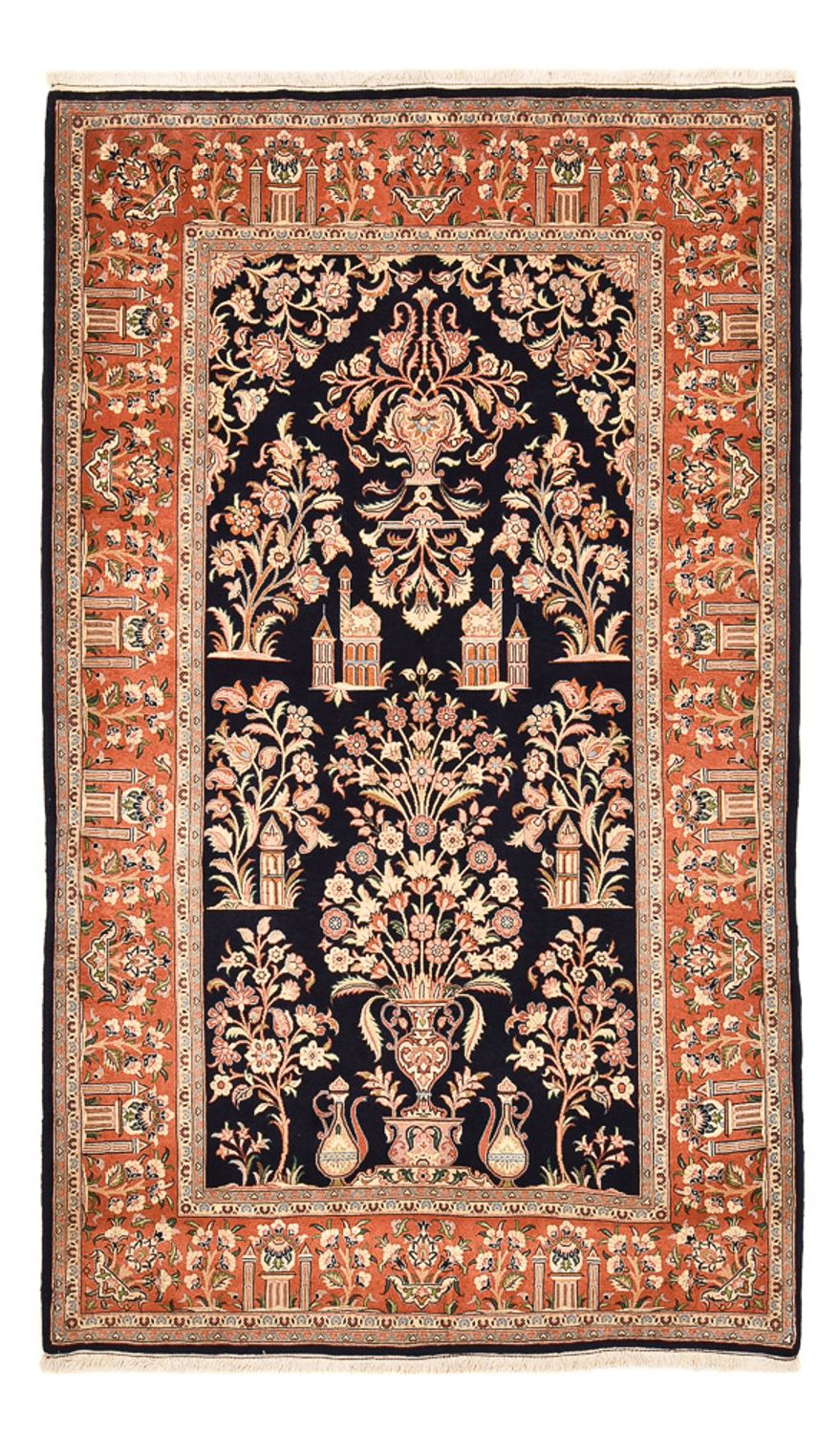 Tapis persan - Ghom - Royal - 270 x 157 cm - bleu foncé