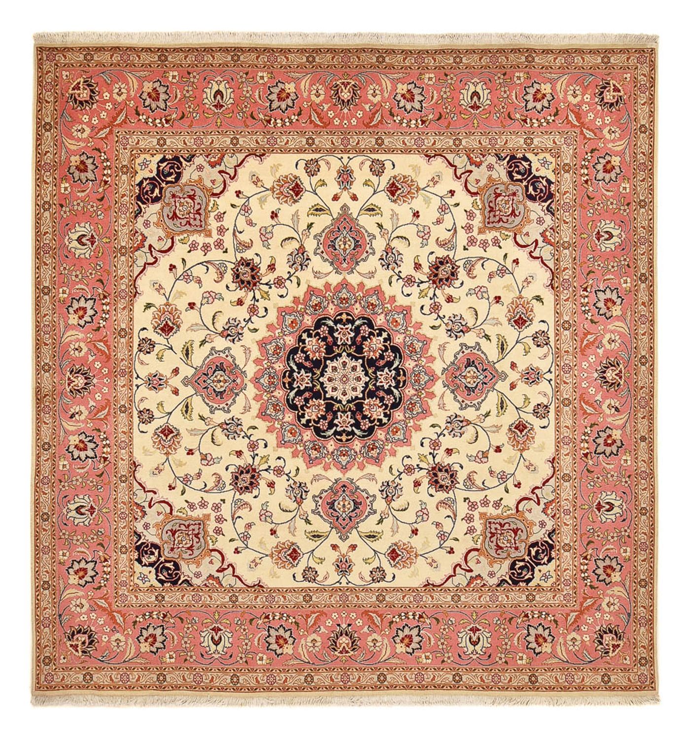 Tapete Persa - Tabriz - Royal - 276 x 254 cm - areia