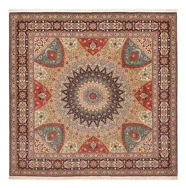 Tapis persan - Tabriz - Royal carré  - 253 x 251 cm - beige foncé