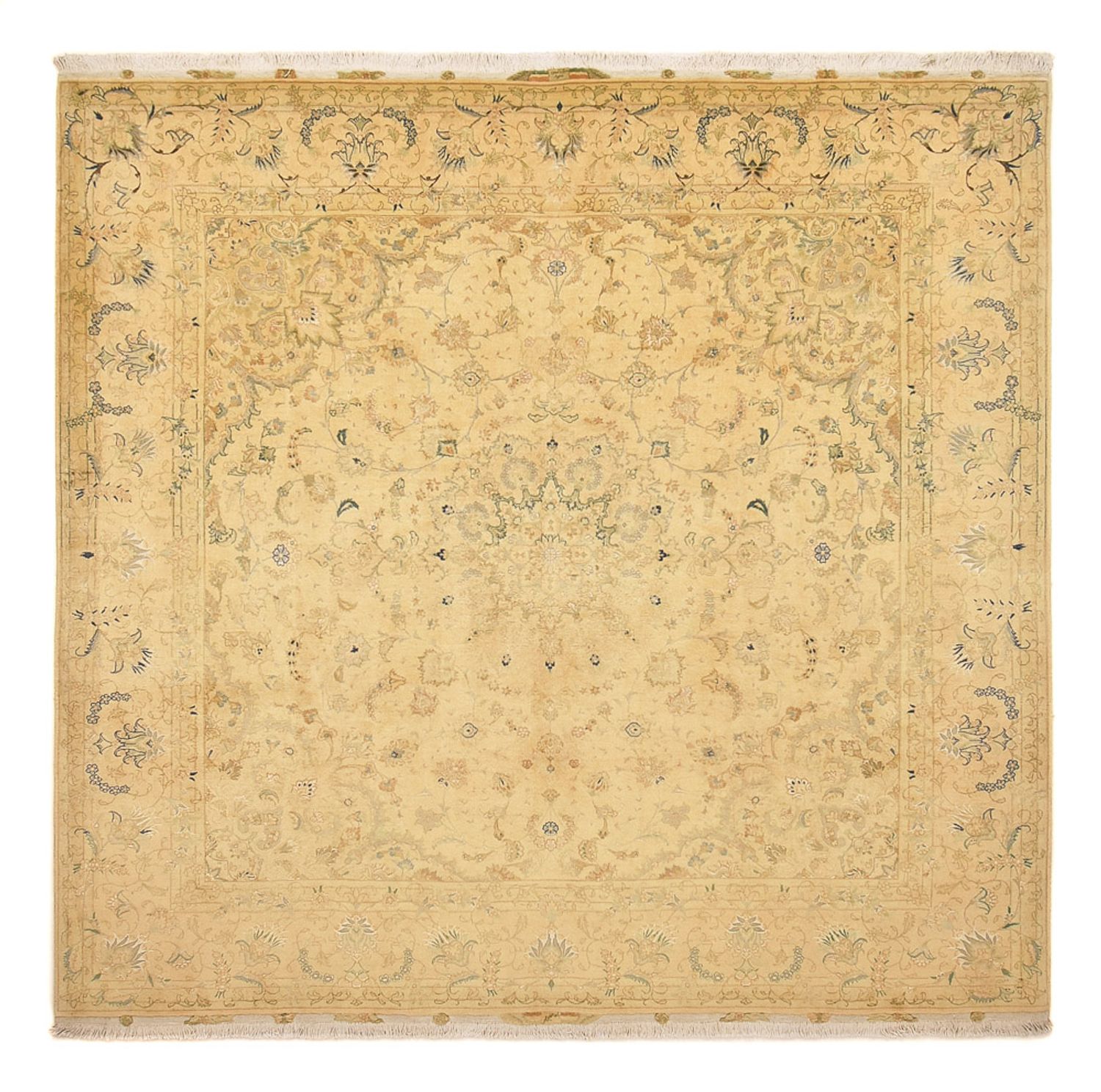 Persisk teppe - Tabriz - Royal square  - 250 x 244 cm - karamell