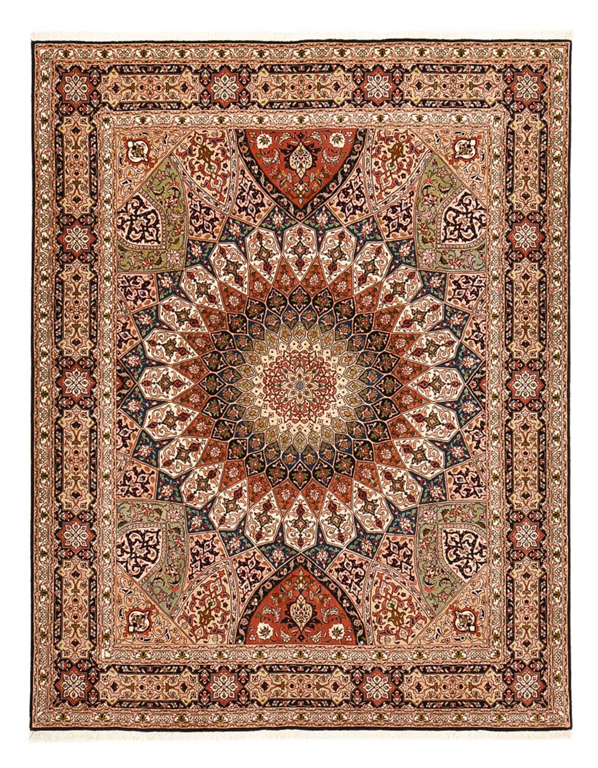 Tapete Persa - Tabriz - Royal - 260 x 205 cm - bege escuro