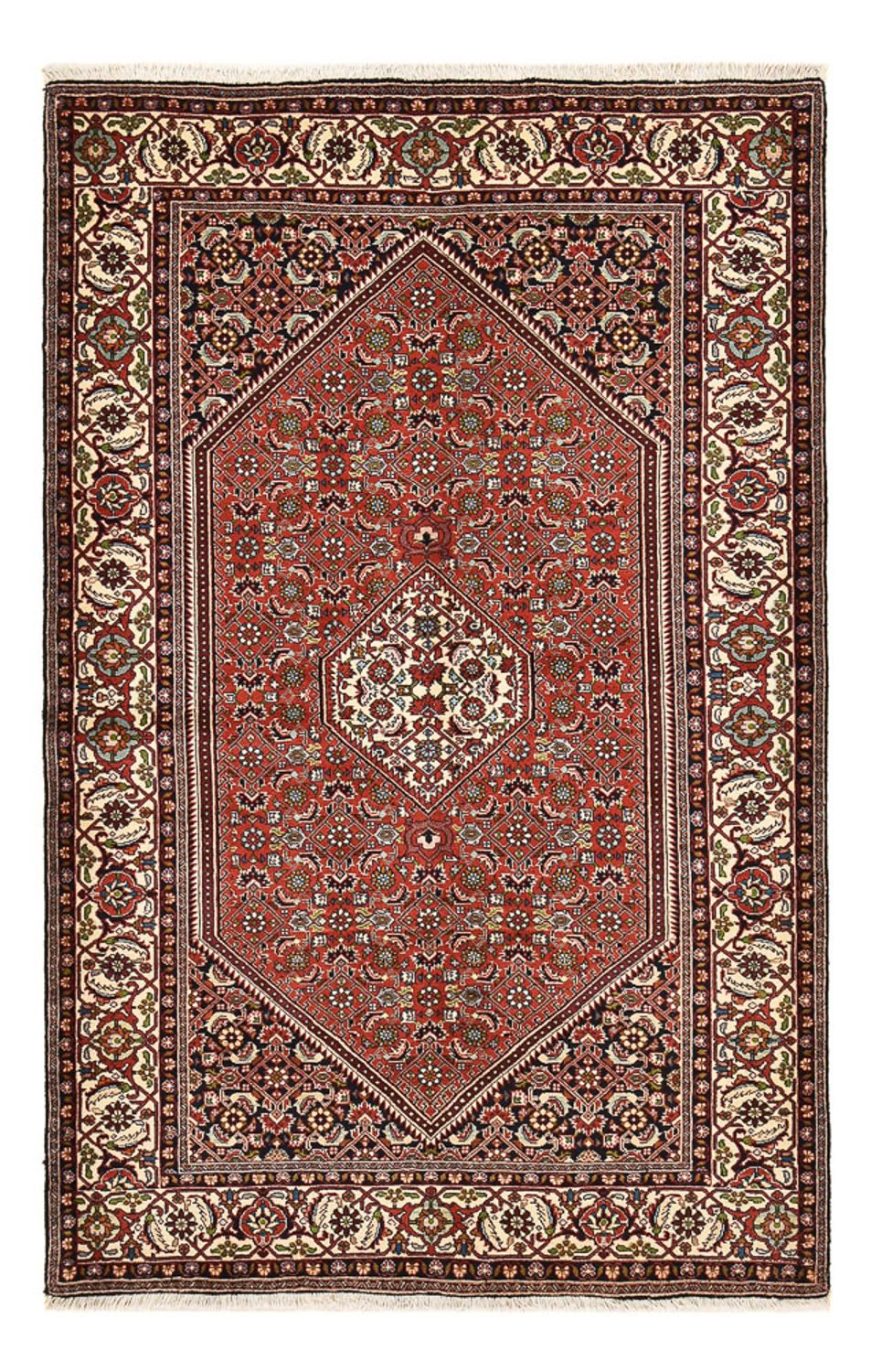 Perzisch tapijt - Bijar - 219 x 137 cm - roest