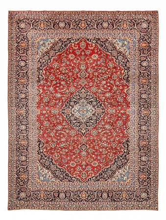 Tapis persan - Keshan - 392 x 290 cm - rouge