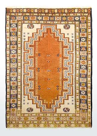 Turkaman Rug - 86 x 56 cm - multicolored