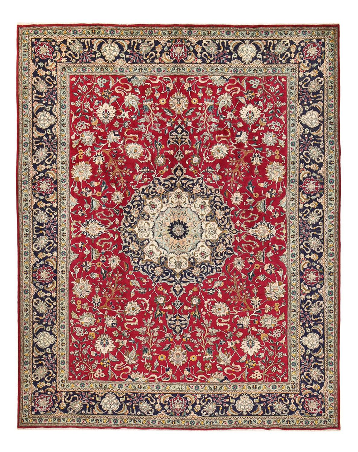 Perzisch tapijt - Tabriz - 386 x 301 cm - rood