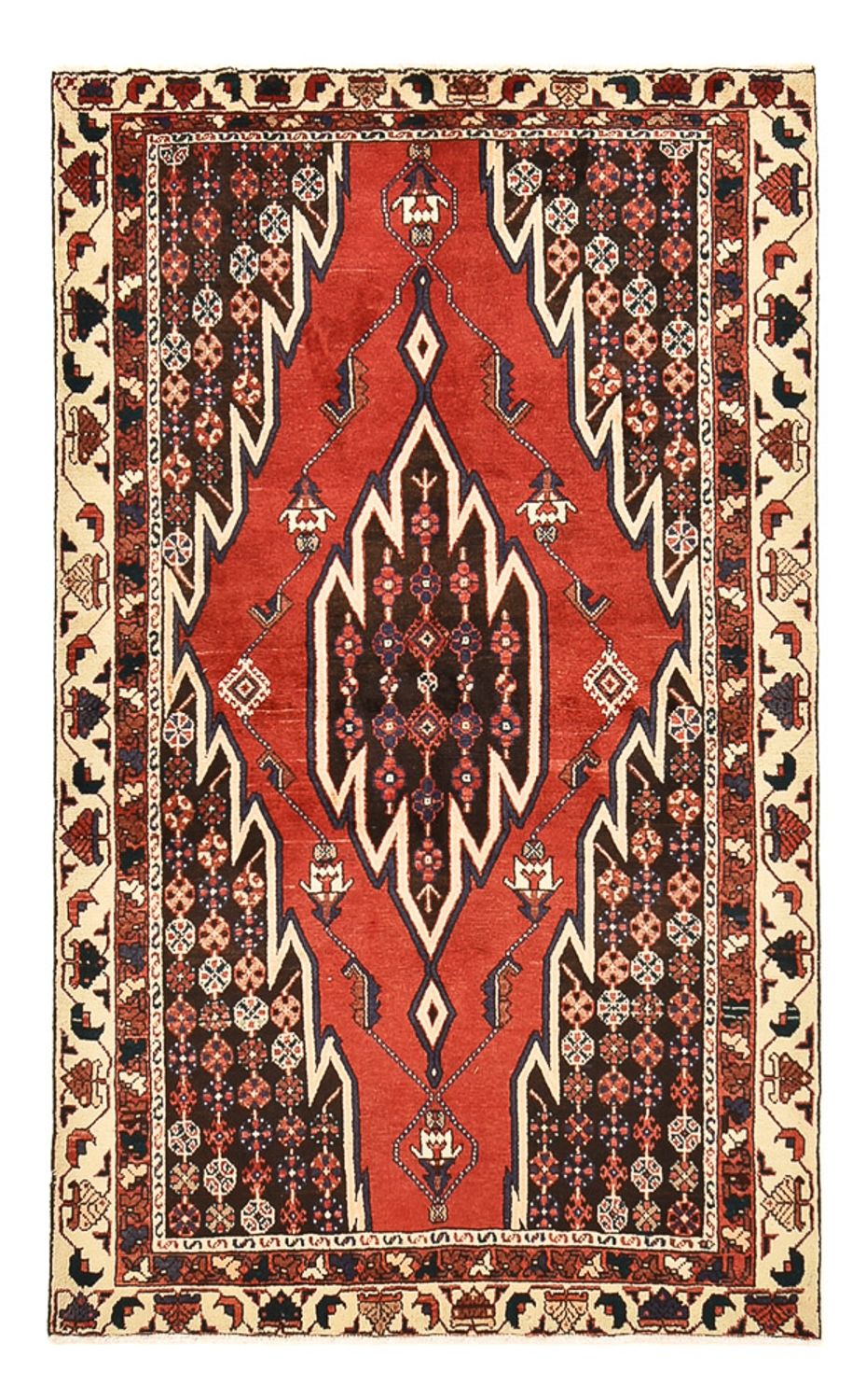 Alfombra persa - Nómada - 193 x 121 cm - multicolor