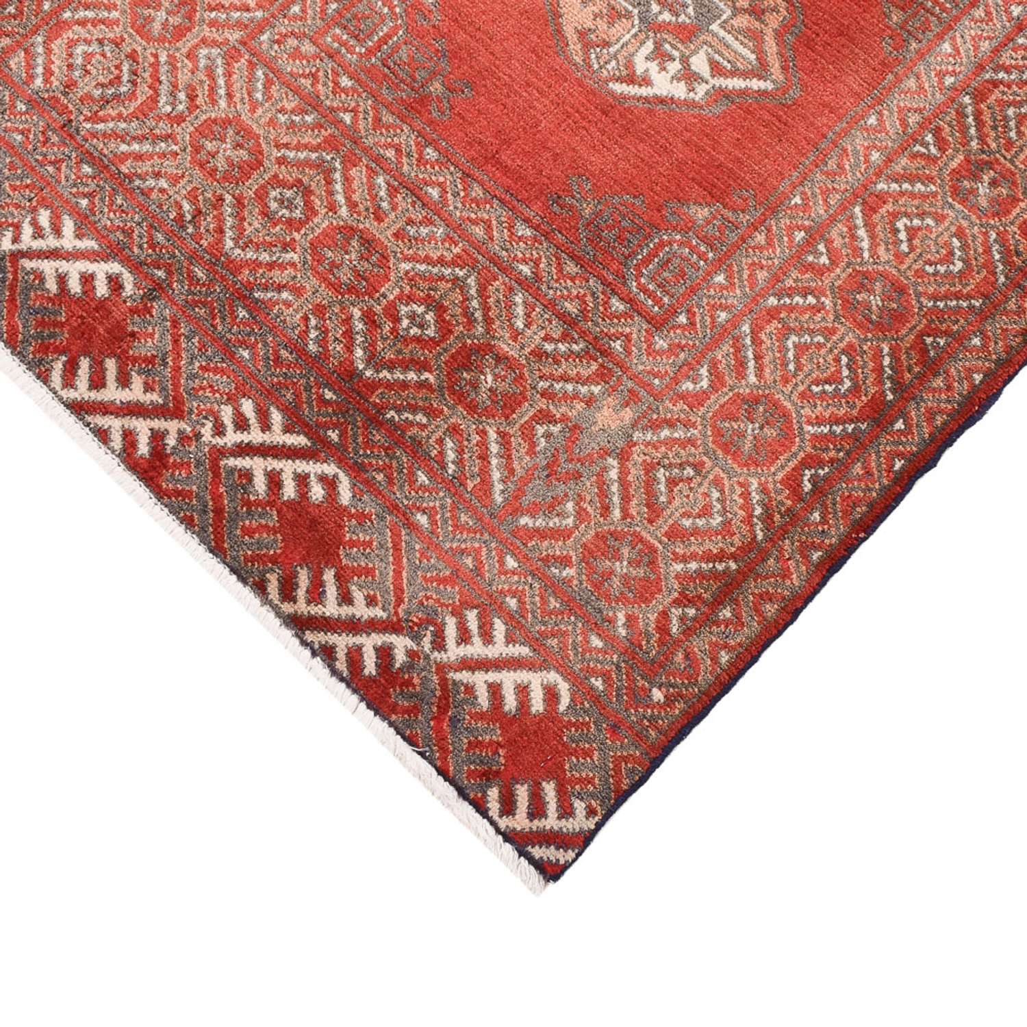 Runner Turkaman Rug - 279 x 79 cm - red