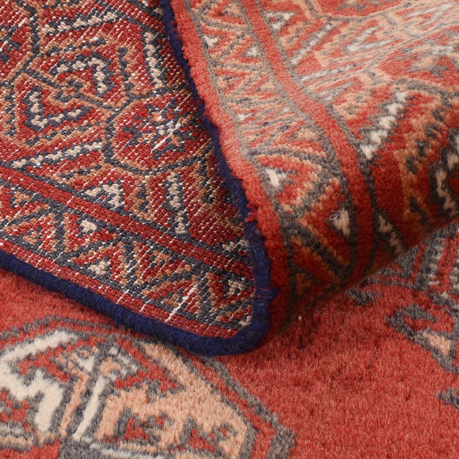 Tappeto corsia Tappeto Turkaman - 279 x 79 cm - rosso