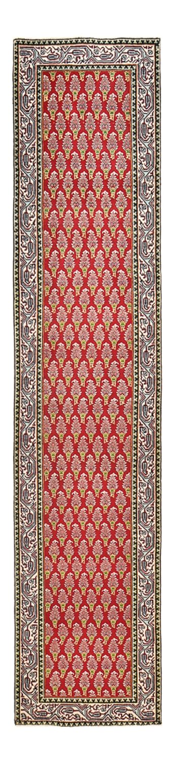 Loper Perzisch tapijt - Tabriz - 373 x 80 cm - roest