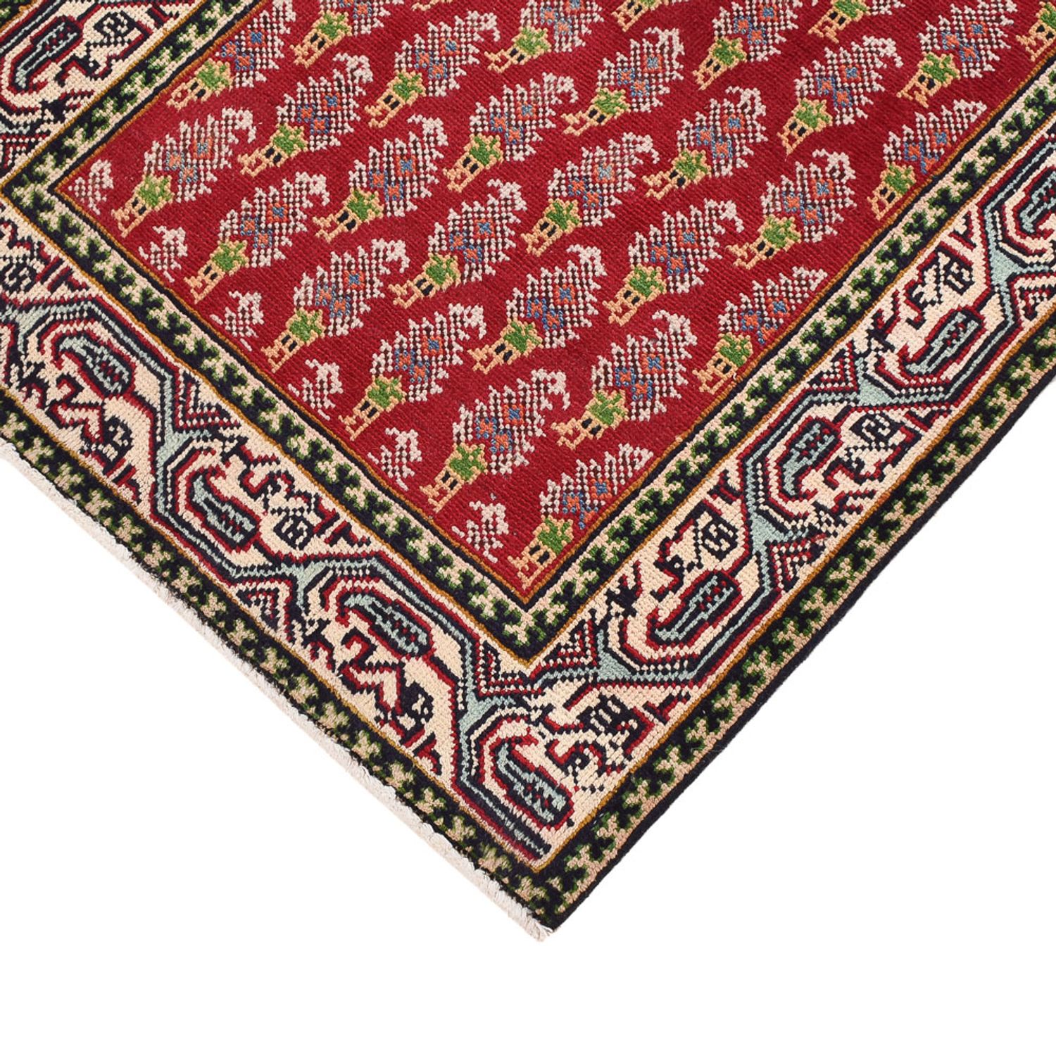 Loper Perzisch tapijt - Tabriz - 373 x 80 cm - roest