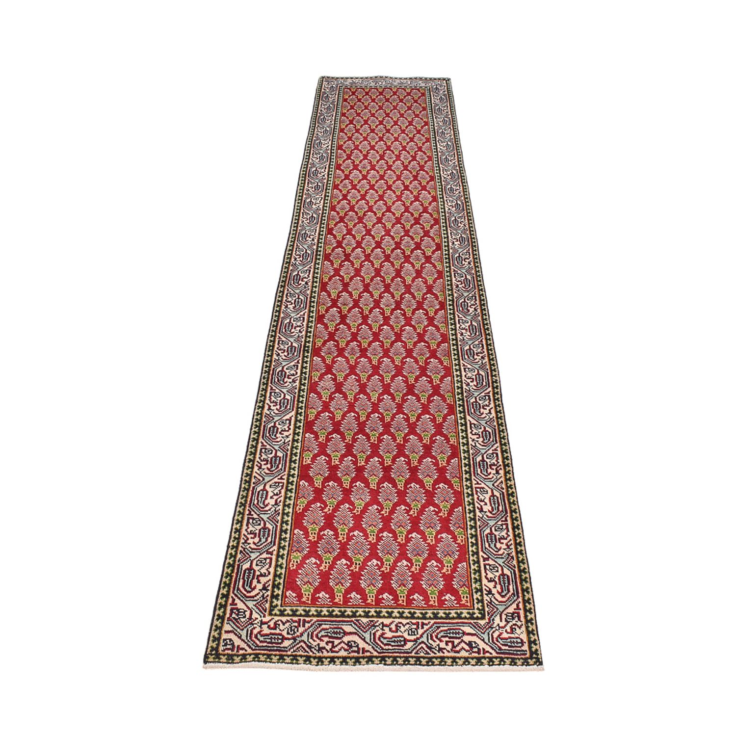 Runner Persisk matta - Tabriz - 373 x 80 cm - rost