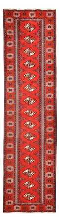 Tapis de couloir Tapis Turkaman - 353 x 89 cm - rouge