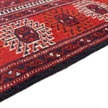 Runner Turkaman Rug - 353 x 89 cm - red