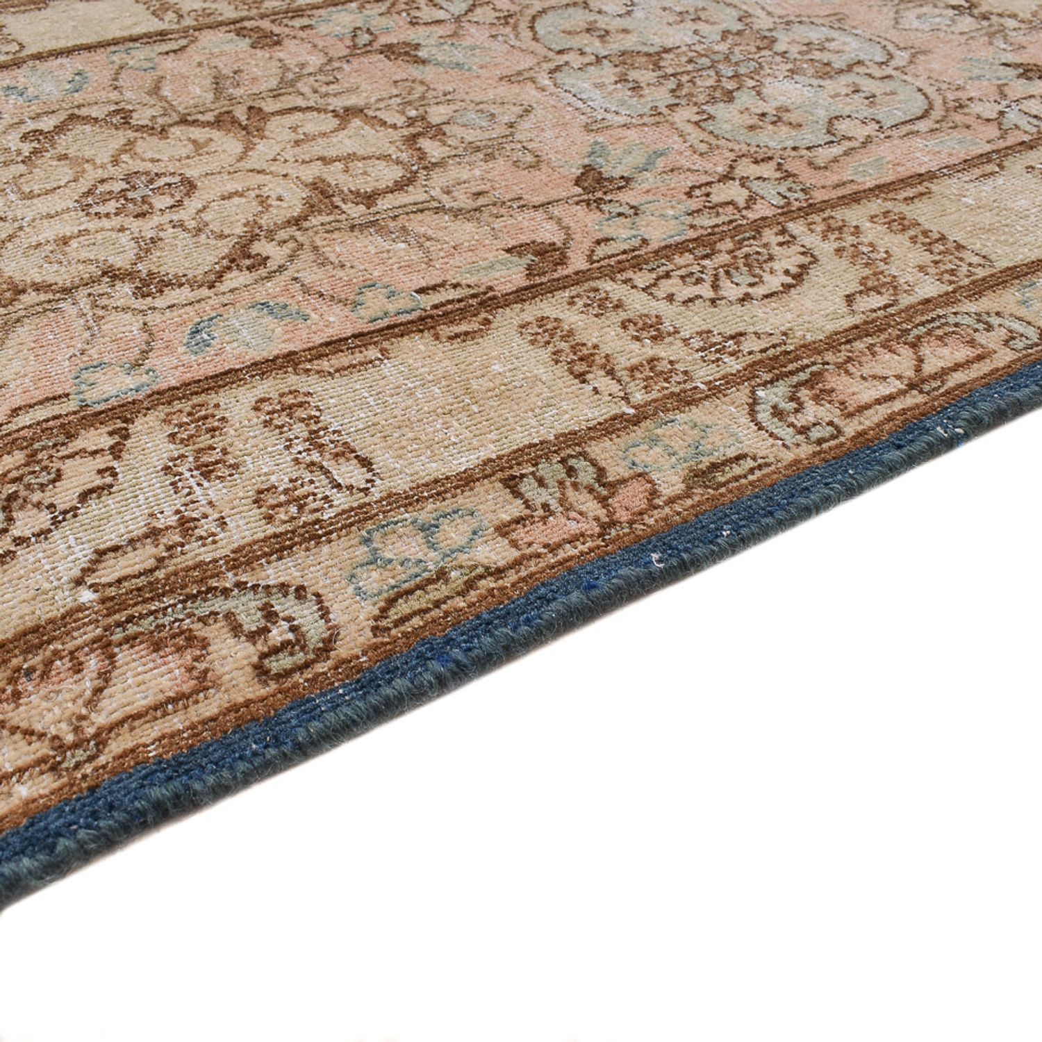 Tapis vintage - 451 x 320 cm - bleu foncé