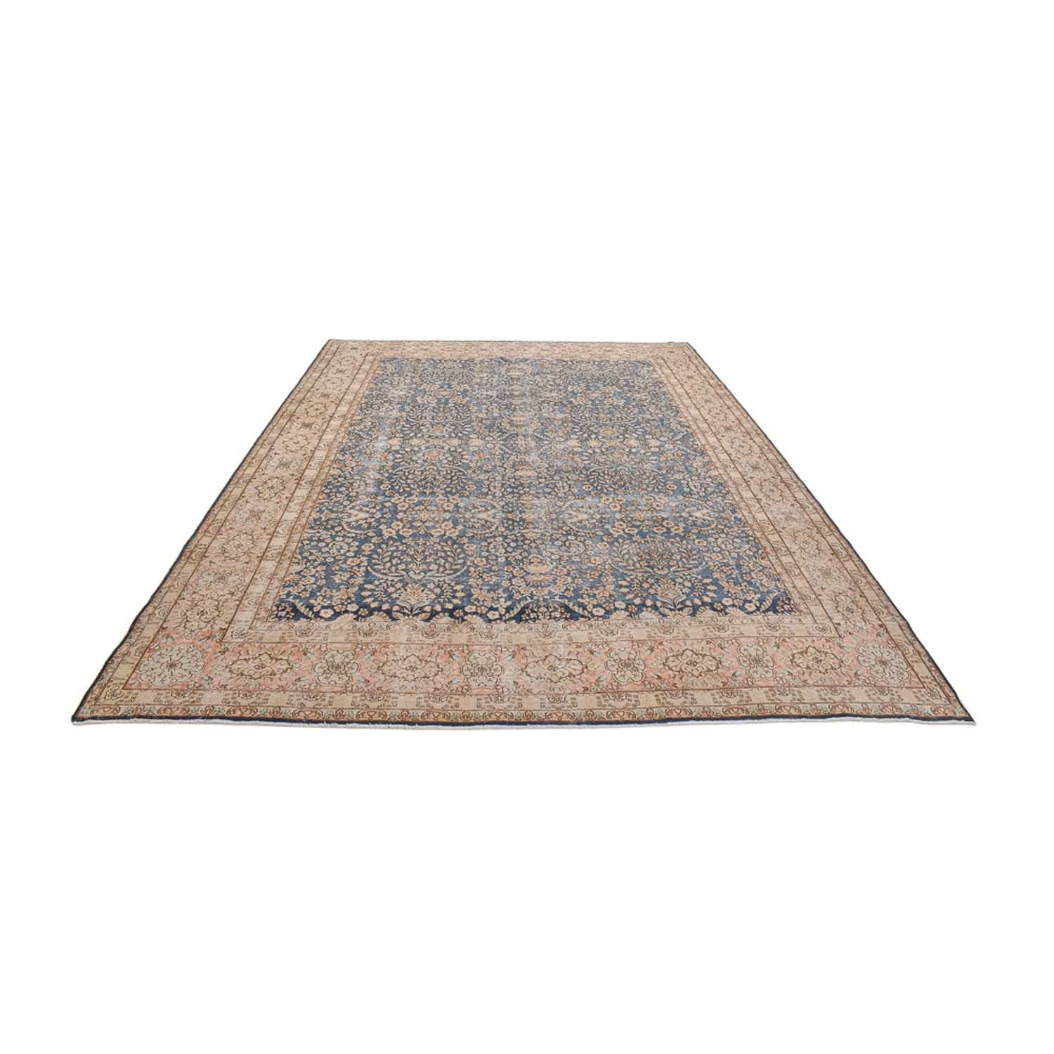 Alfombra Vintage - 451 x 320 cm - azul oscuro