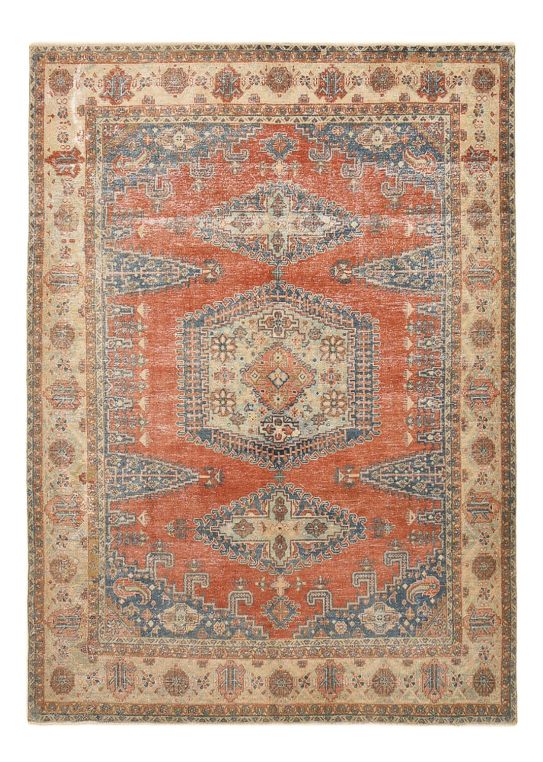 Dywan Vintage - 348 x 241 cm - czerwony