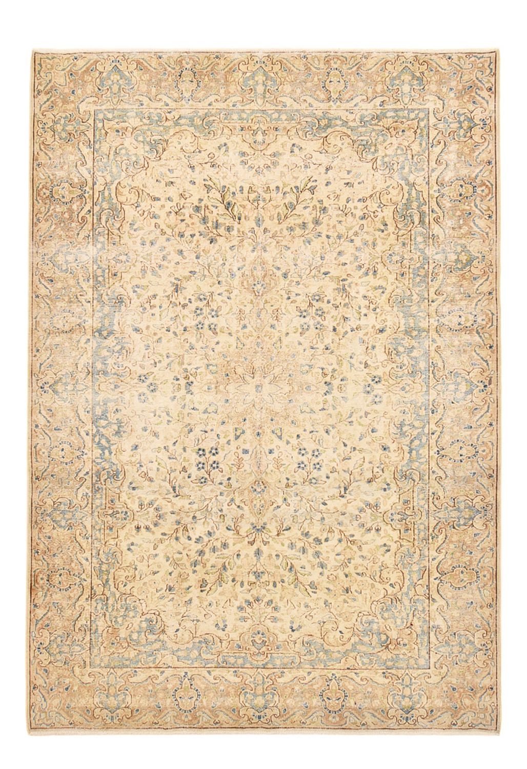 Vintage tapijt - 300 x 205 cm - licht beige