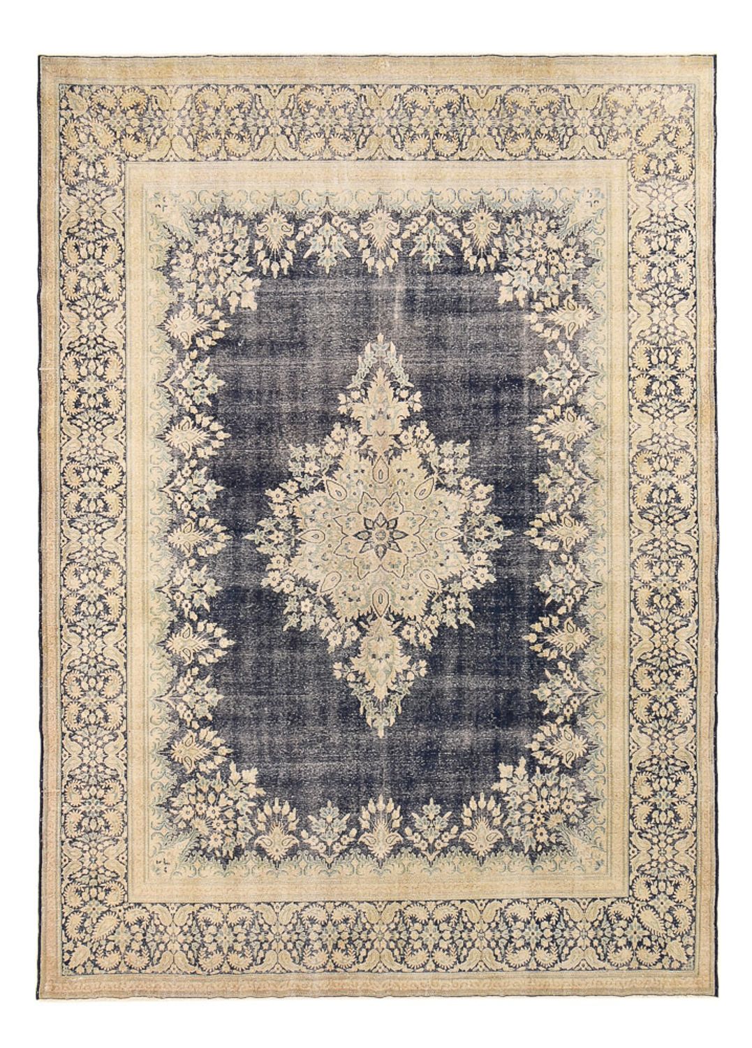 Vintage Carpet - 406 x 292 cm - mørkeblå