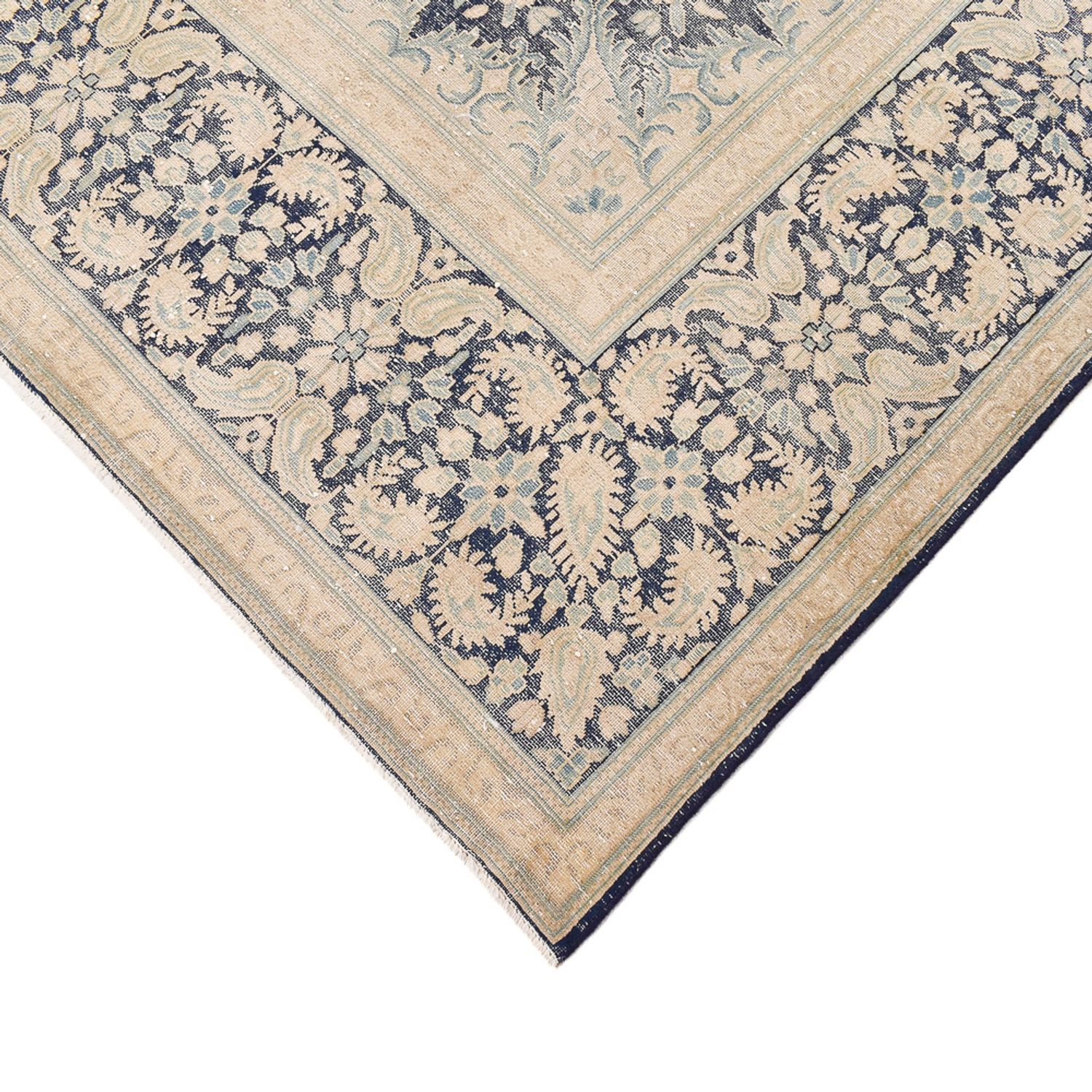 Vintage tapijt - 406 x 292 cm - donkerblauw