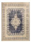 Tapis vintage - 406 x 292 cm - bleu foncé