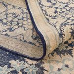 Tappeto vintage - 406 x 292 cm - blu scuro