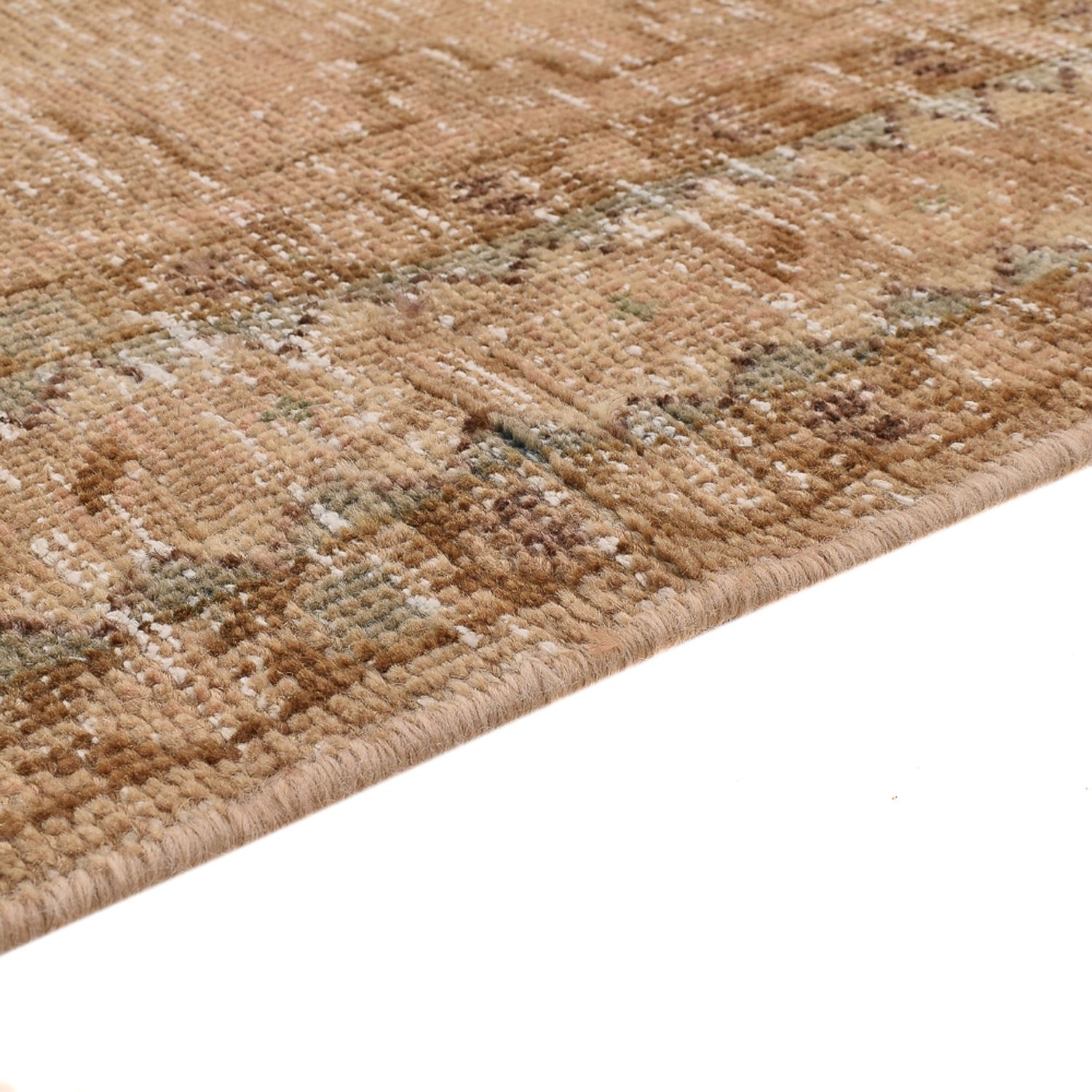 Vintage tapijt - 158 x 107 cm - donker beige